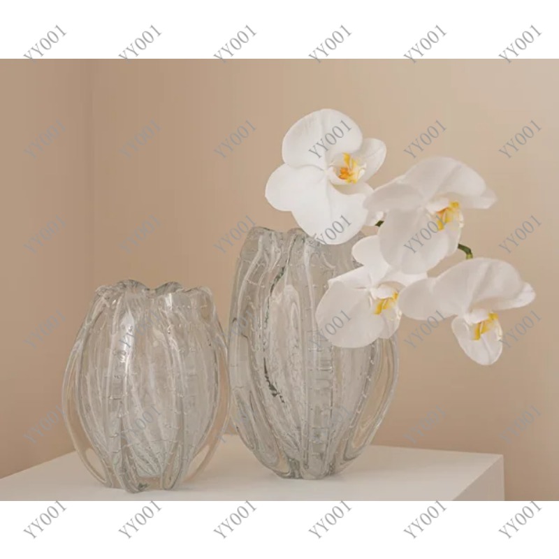 Modern French Glass Vase Semi- - Home Decor Vase review and price