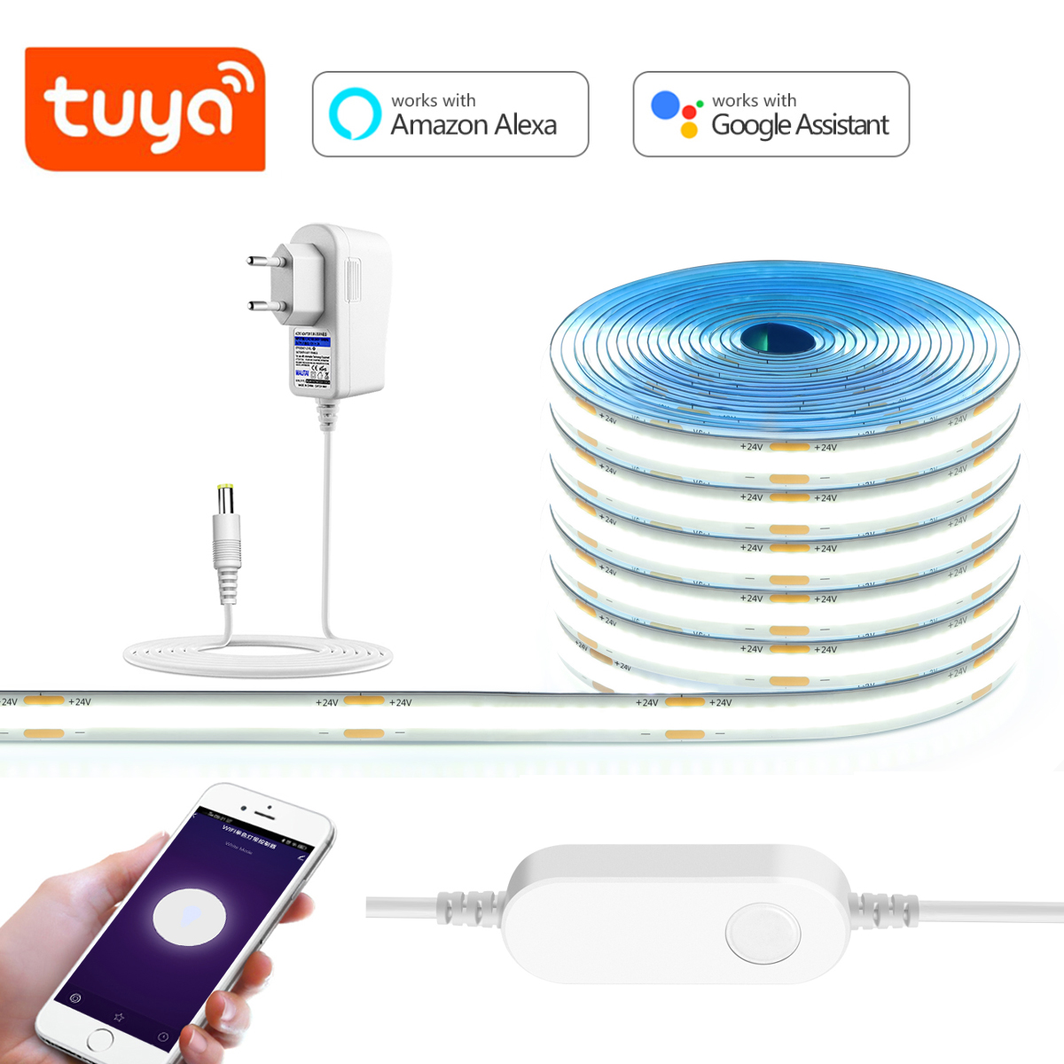 3M 5M 10M 24V COB LED Strip Li - Home Decor Free App review and price