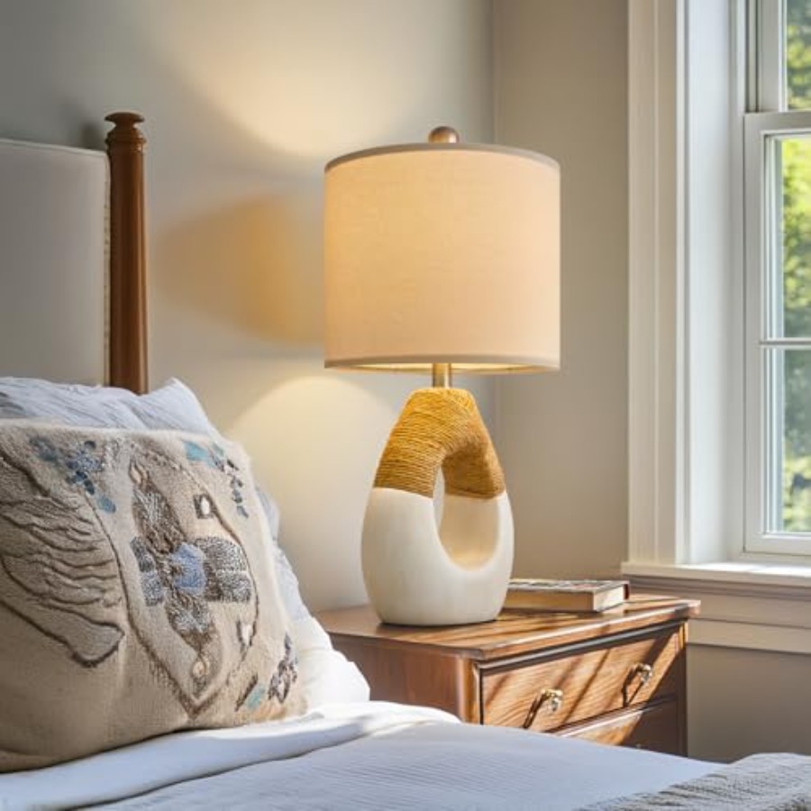 19'' Small Boho Table Lamps fo - Home Decor Living Room review and price