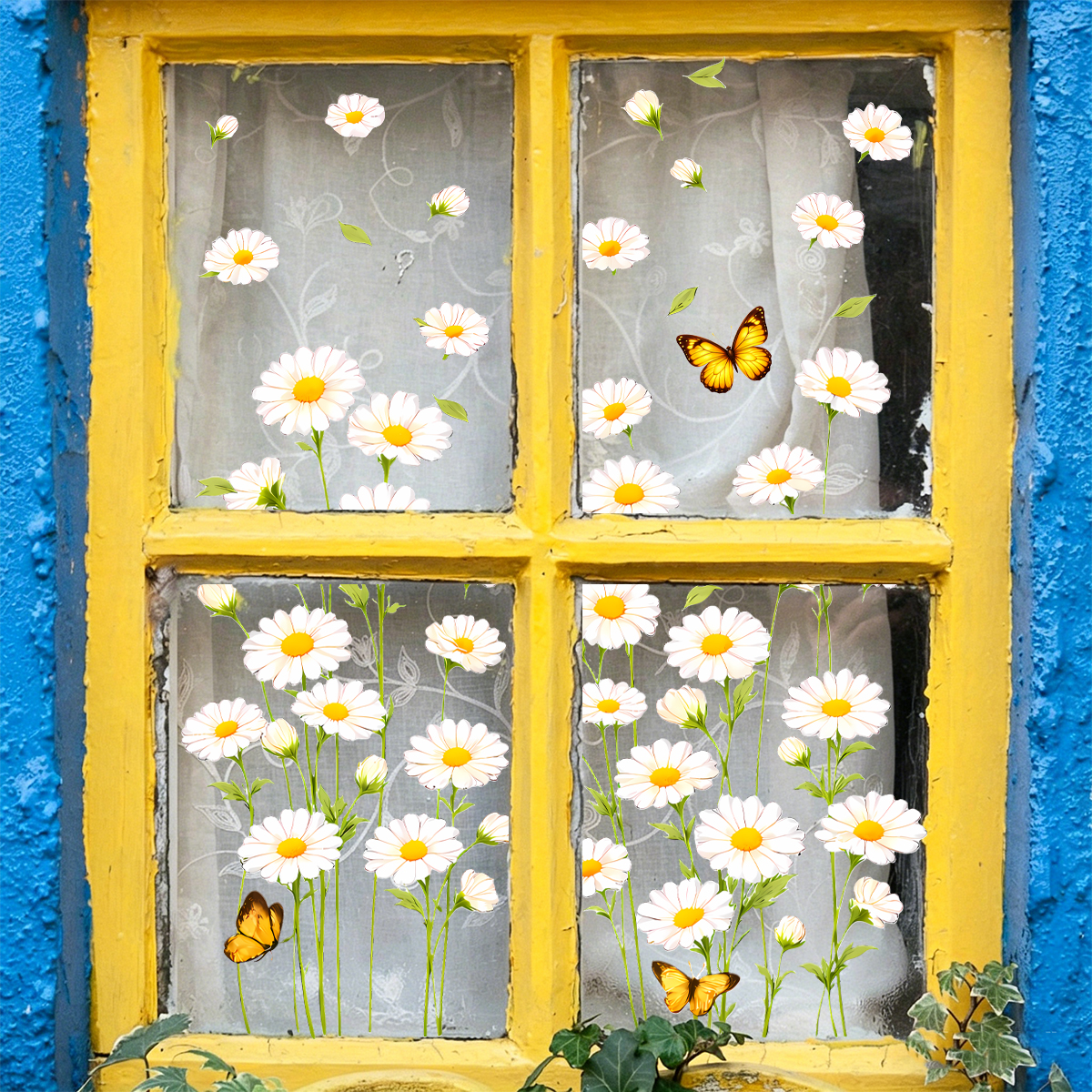 Daisy Flower Static Window Sti - Home Decor Daisy review and price