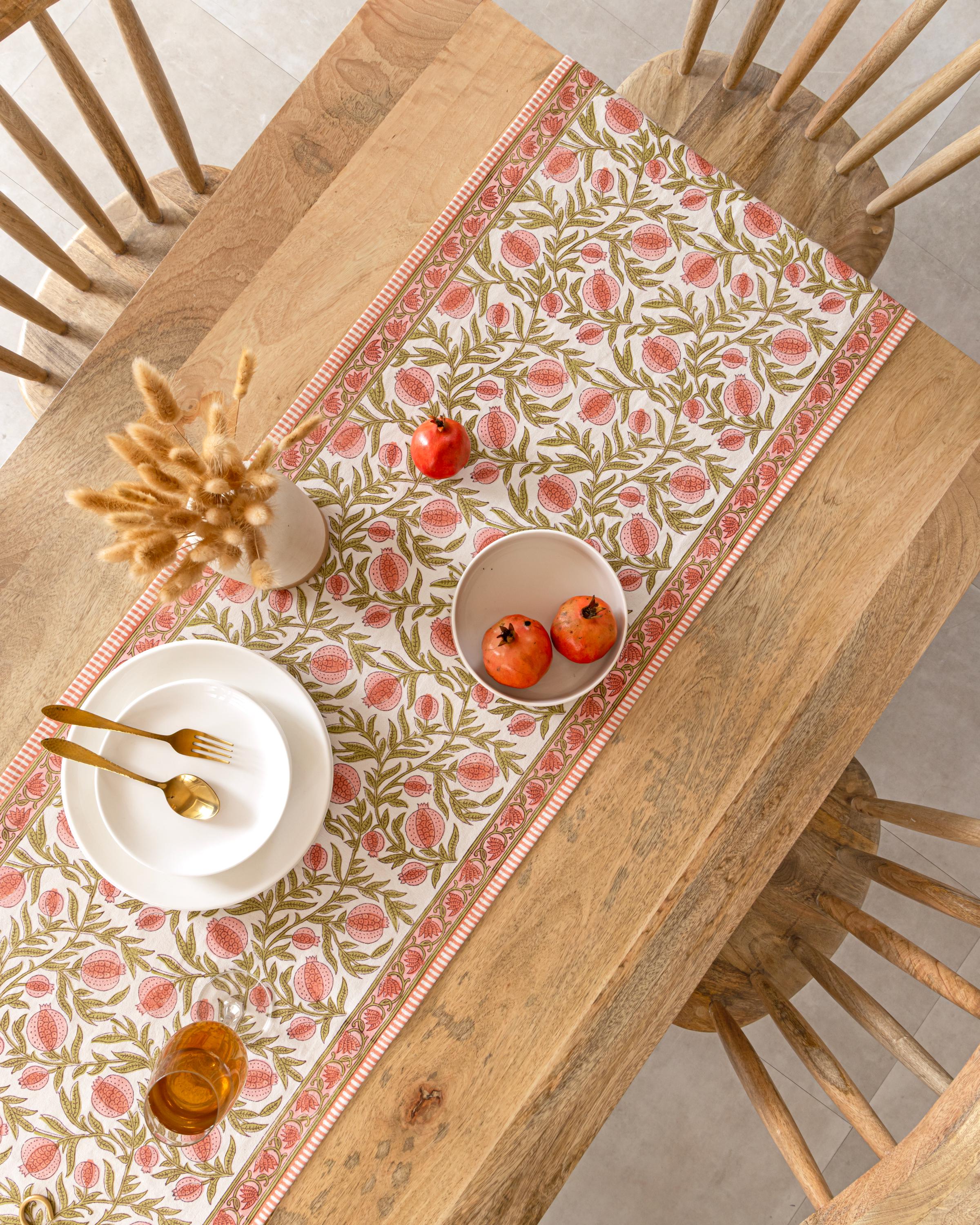Coral Olive Green Pomegranate  - Home Decor Jaipur review and price
