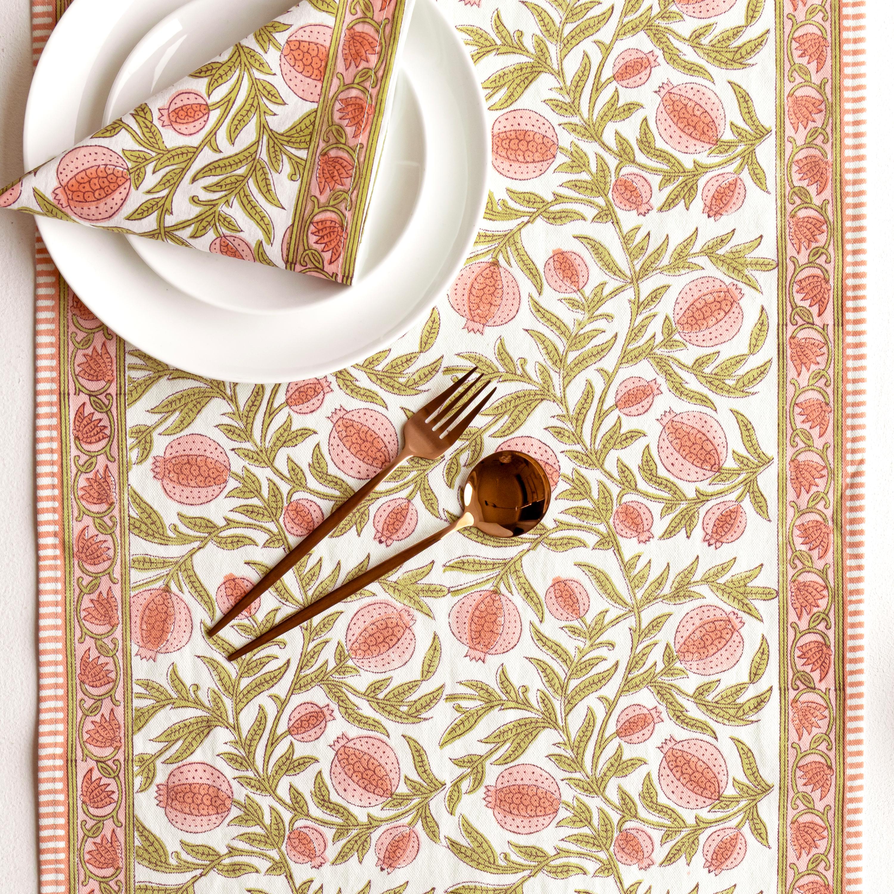 Coral Olive Green Pomegranate  - Home Decor Jaipur review and price