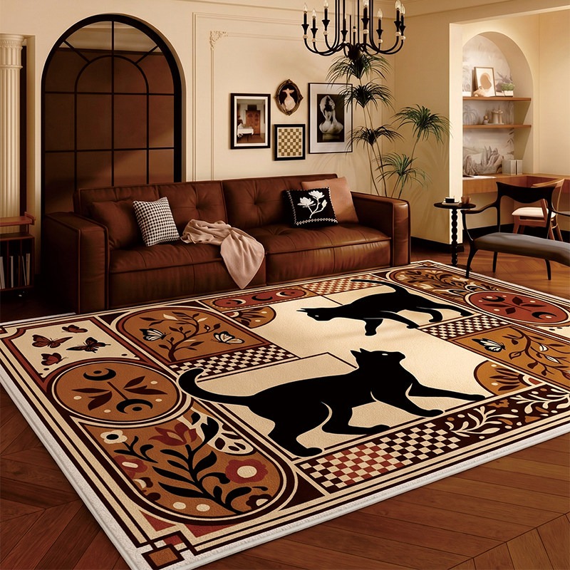 Checkerboard Black Cat Living  - Home Decor Ig review and price