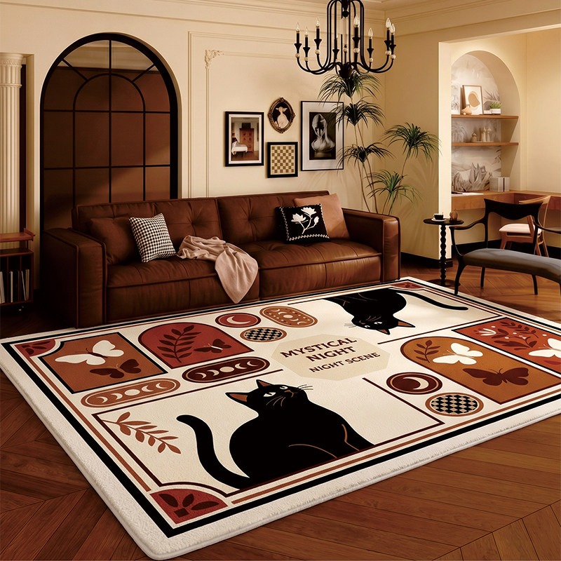 Checkerboard Black Cat Living  - Home Decor Ig review and price