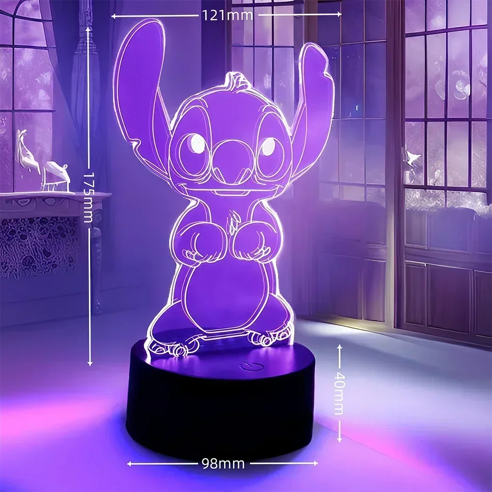 LED Night Light Illusion Stitc - Home Decor Disney review and price