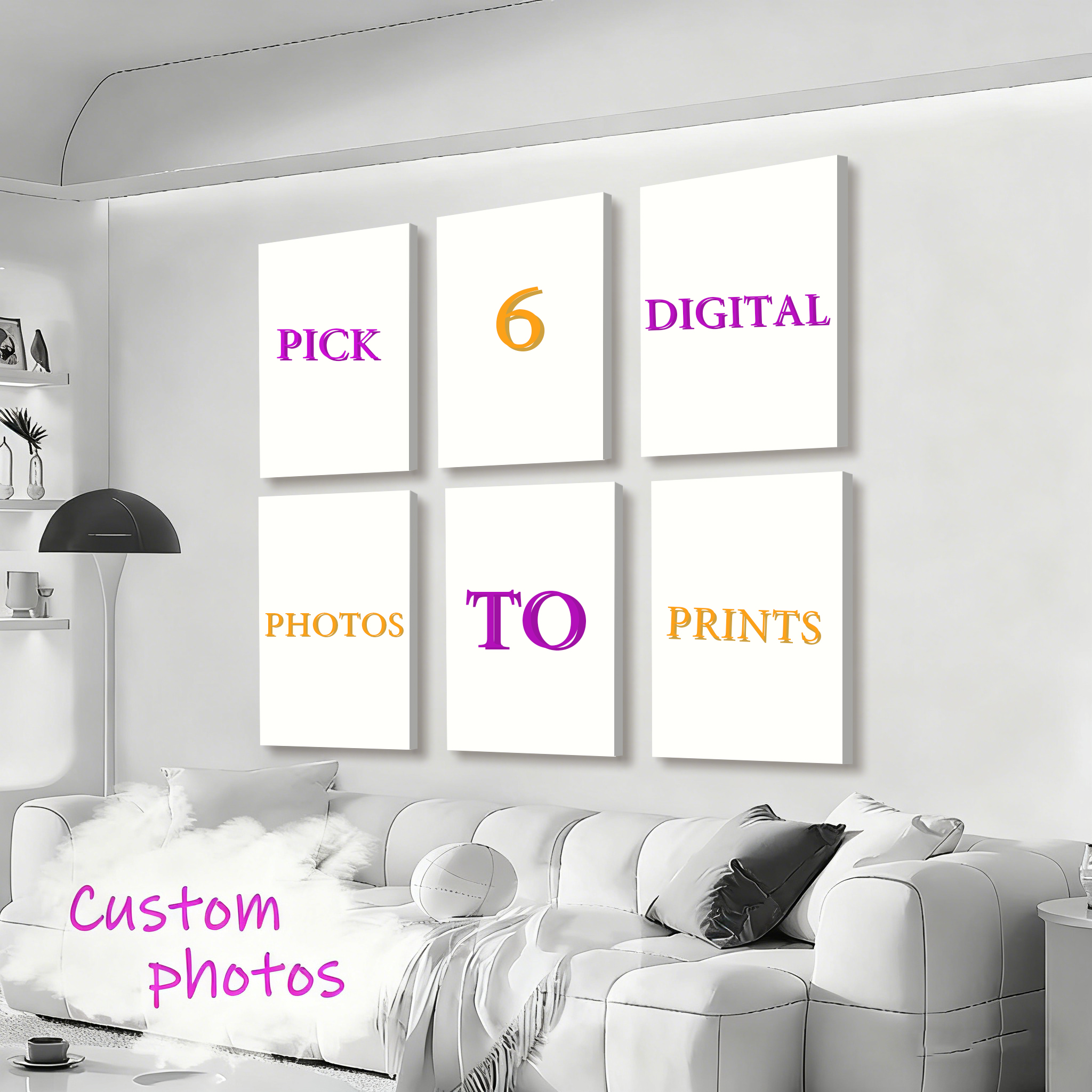 6pcs/set Custom Canvas Prints  - Home Decor Kit review and price