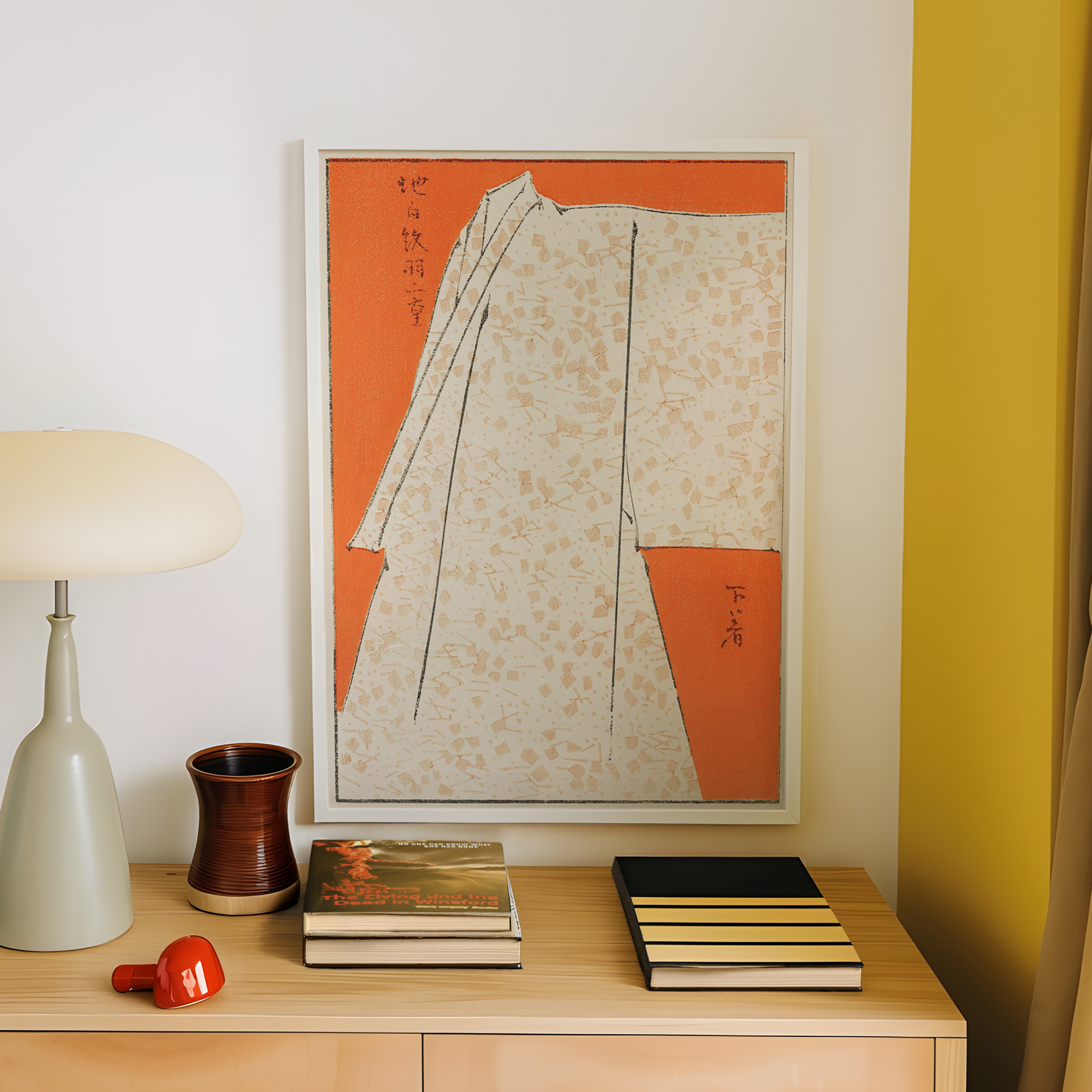 Minimalist Orange Japanese Wat - Home Decor Orange review and price