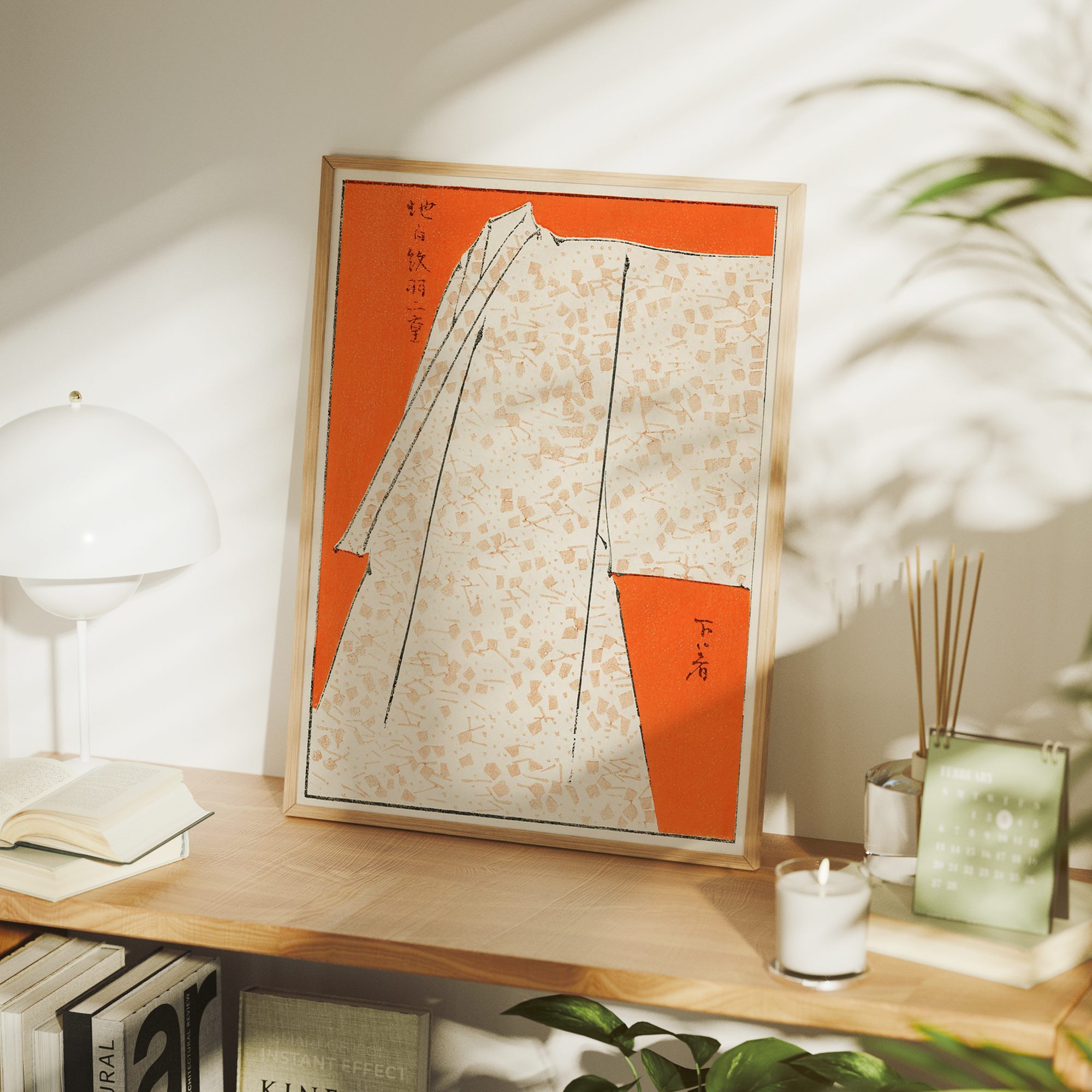 Minimalist Orange Japanese Wat - Home Decor Orange review and price