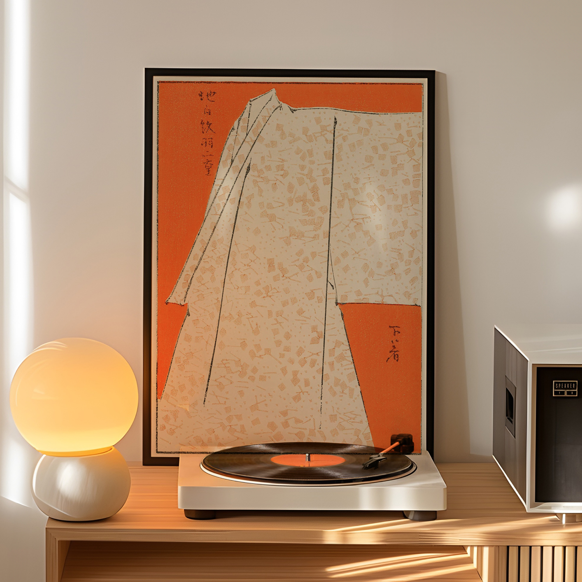 Minimalist Orange Japanese Wat - Home Decor Orange review and price