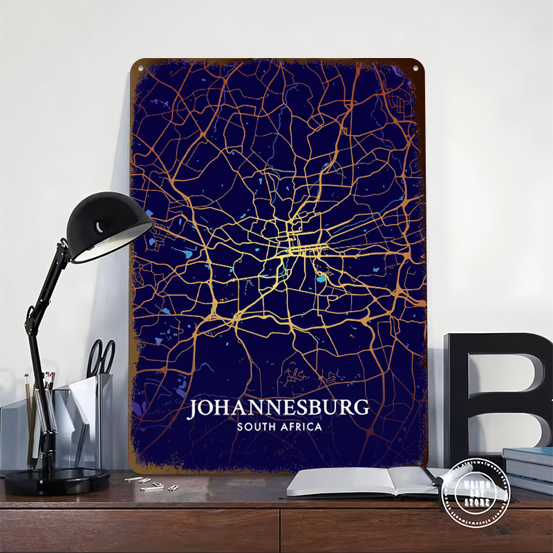 Johannesburg City Map Poster C - Home Decor Johannesburg review and price