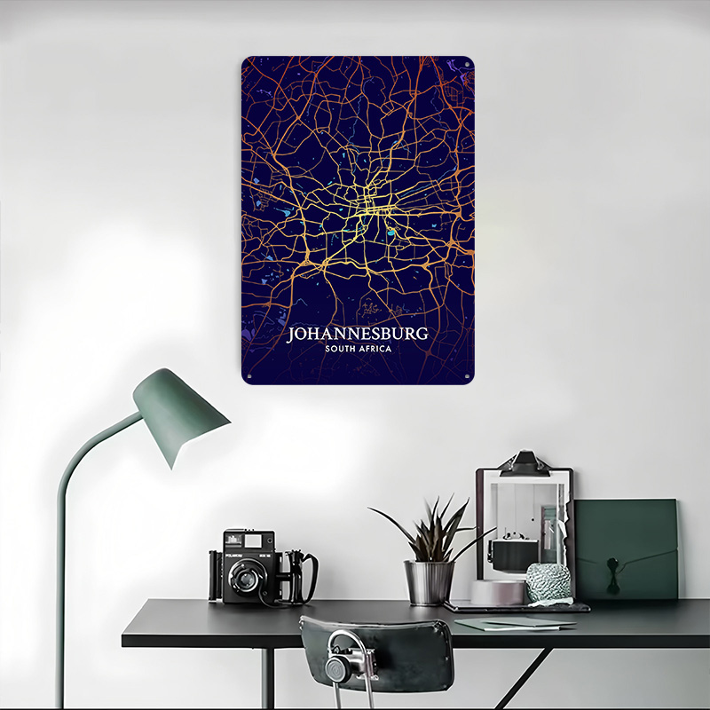 Johannesburg City Map Poster C - Home Decor Johannesburg review and price