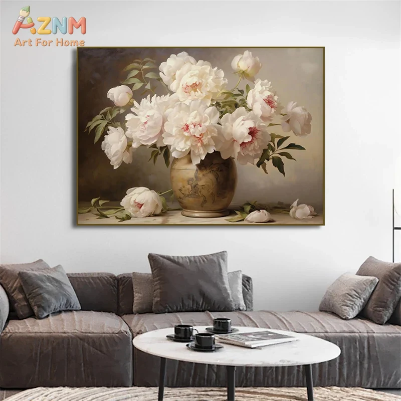 AZNM Vintage Flower Vase Canva - Home Decor Vase review and price