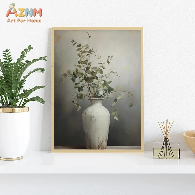 AZNM Vintage Flower Vase Canva - Home Decor Vase review and price